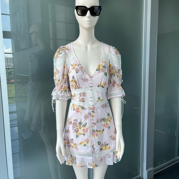 For Love And Lemons | Dresses | For Love Lemons Isadora Mini Dress Size Xs  | Poshmark